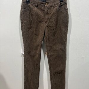 Lafayette 148 Olive Green Textured Pants Size 6
